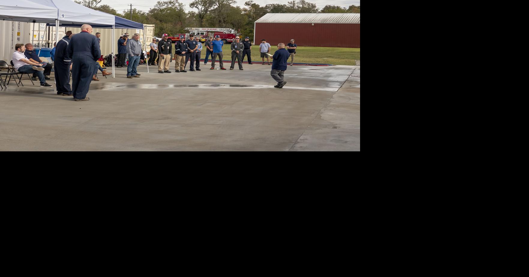 Backdraft to School Sweeny fire field trains emergency crews News