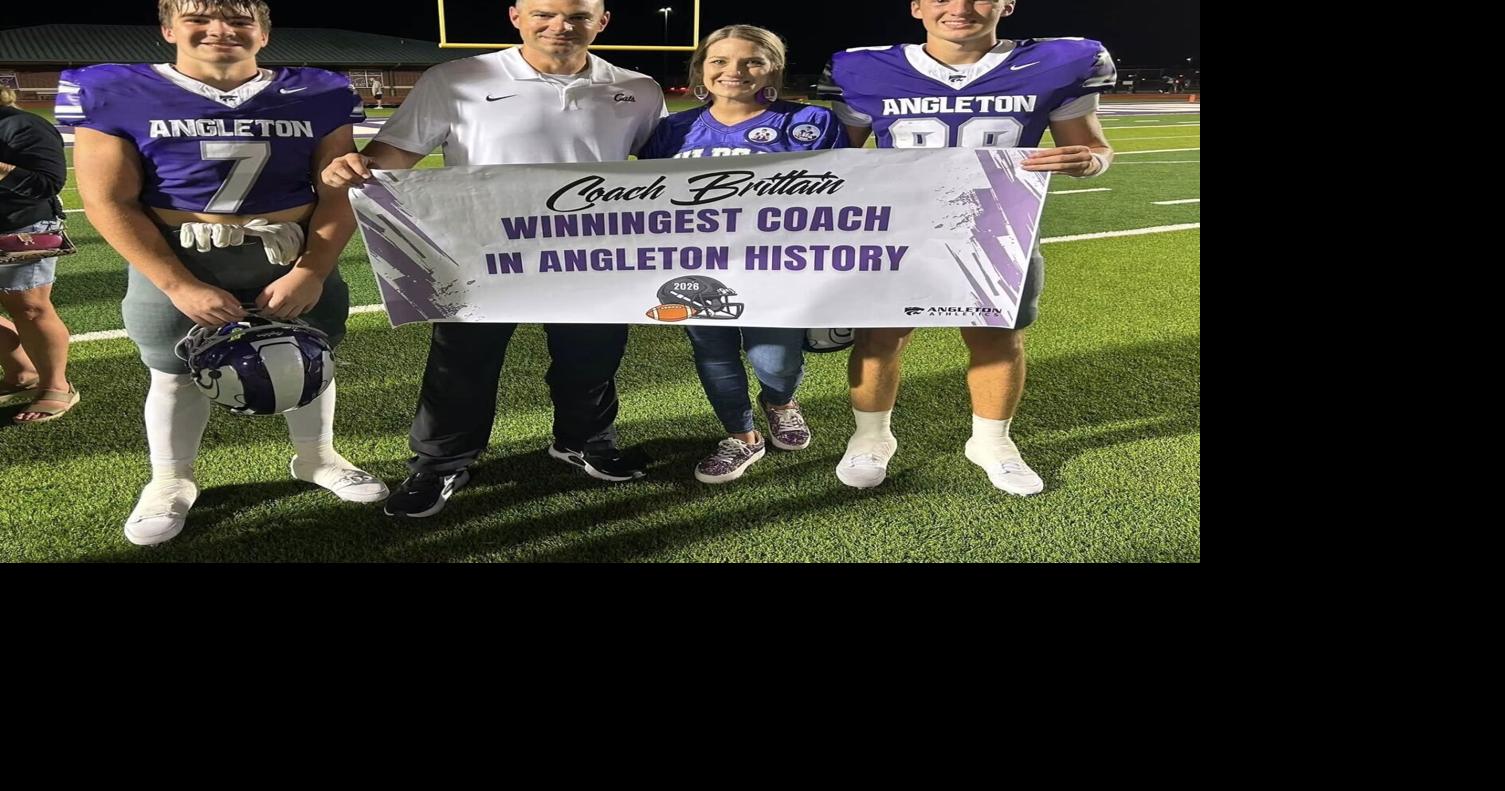 With 68th win, Angleton's Brittain No. 1 in career victories at school A leader of all, Brittain puts own stamp on Angleton football By DENNIS SILVA II Dennis.Silva@thefacts.com Sep 8, 2026 1 min ago