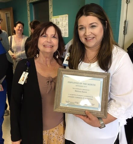 Sweeny Community Hospital's Employee of the Month