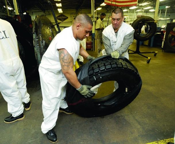 RETREAD TO REHAB: Prison factories produce a range of items, and hope