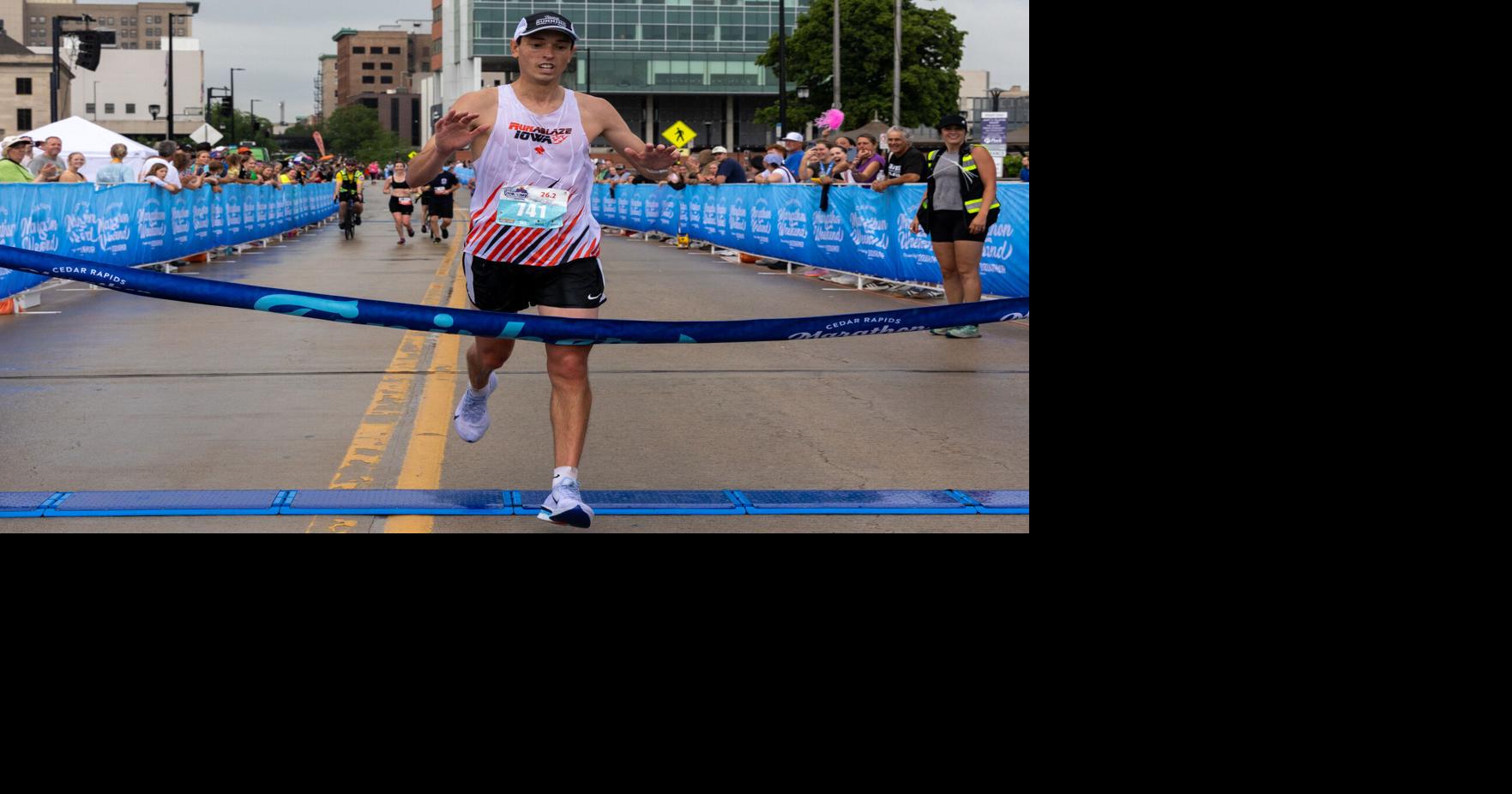 Former Prairie runner and teacher wins hometown marathon