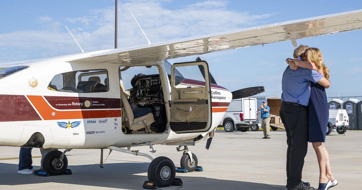 Peter Teahen Flight to End Polio ends at Cedar Rapids airport | News | thegazette.com