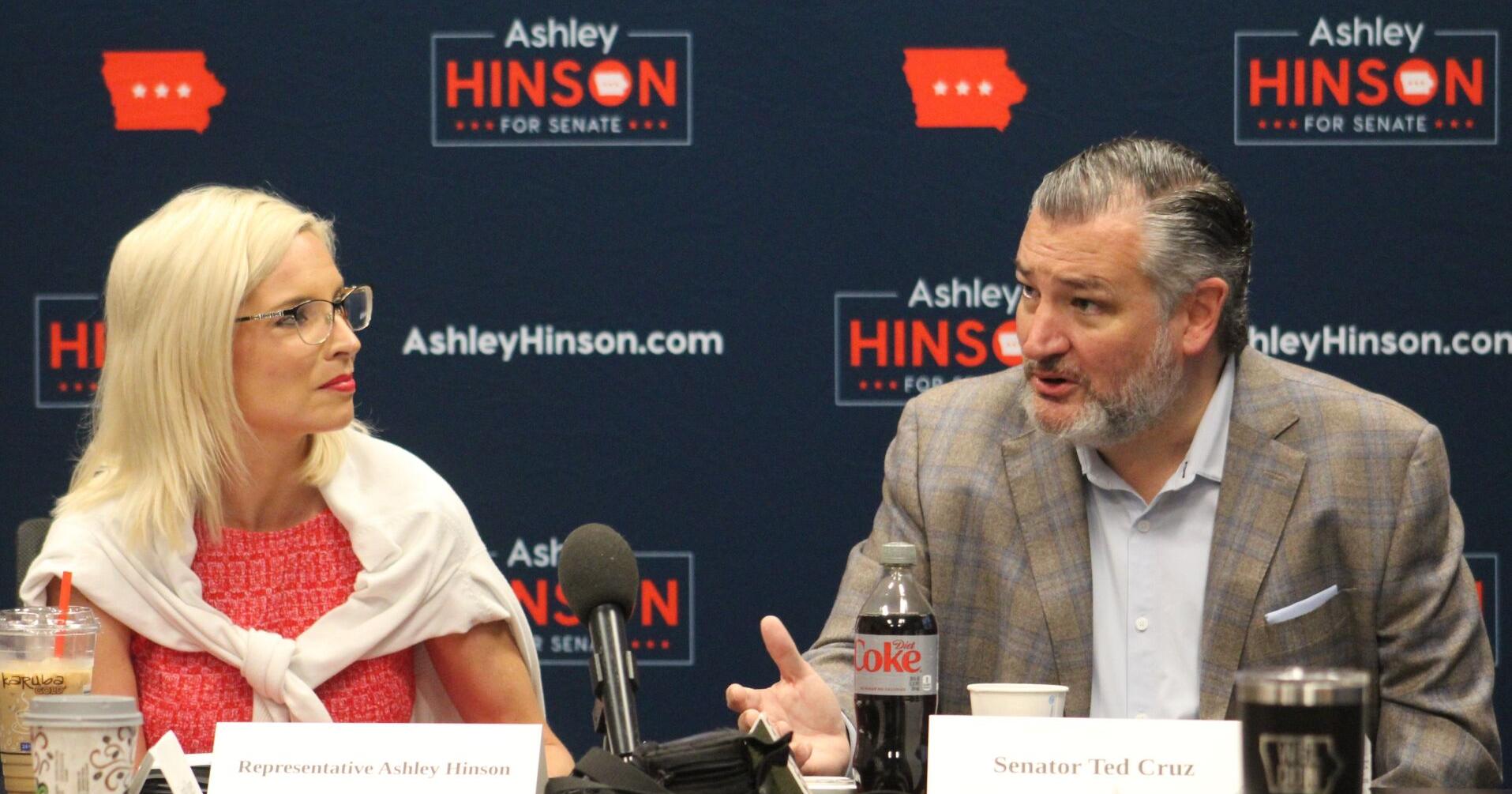 Ted Cruz to return to Iowa to campaign with Ashley Hinson | Political News Coverage