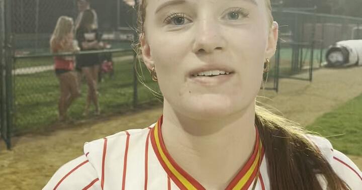Marion’s Natalie Heald after Class 4A regional vs. Waverly-Shell Rock (7/11/26)