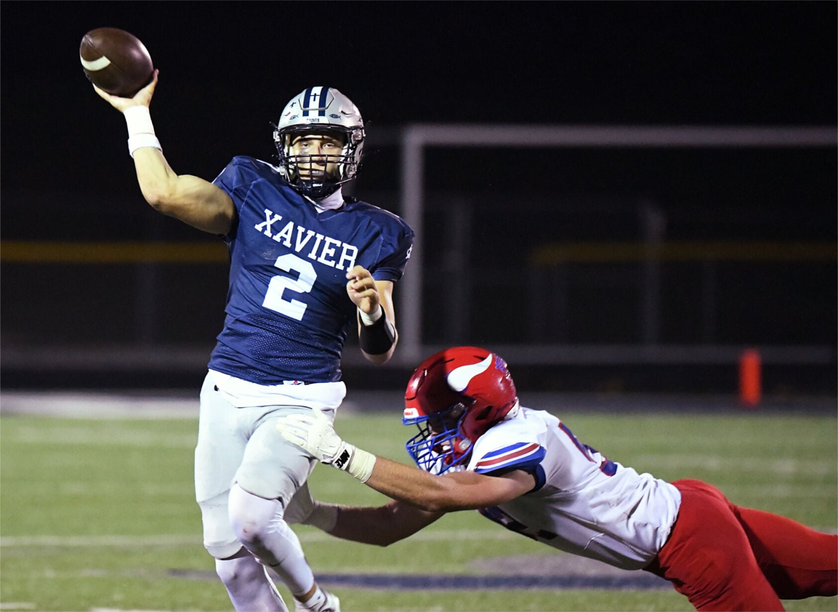 Cash Parks appreciates his Cedar Rapids Xavier football team
