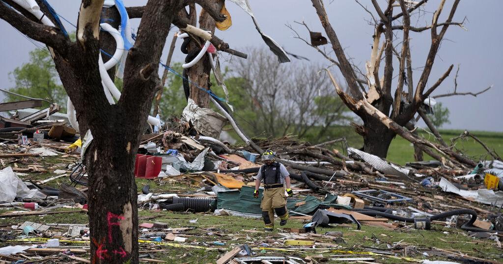 Tornado kills multiple people in Iowa as powerful storms again tear ...