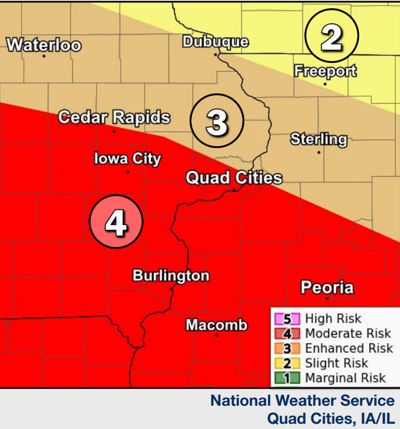 Significant risk for severe storms in Eastern Iowa Friday night ...