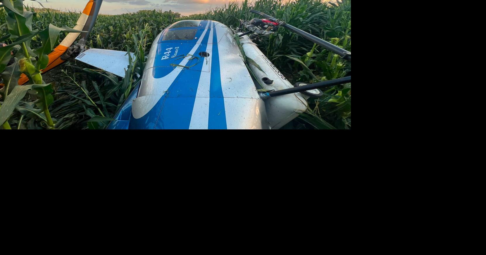 Helicopter crashes near Iowa City, injuring pilot
