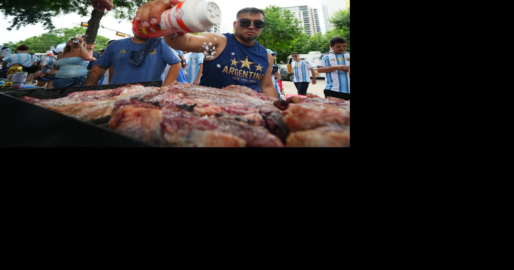 There's a beef about beef at the World Cup, as Argentina fans pour into Texas