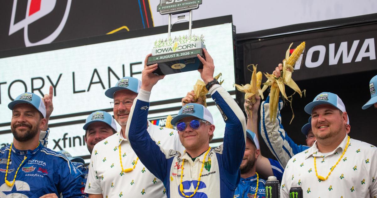Ty Gibbs’ breakout year continues with win at Iowa Corn 350