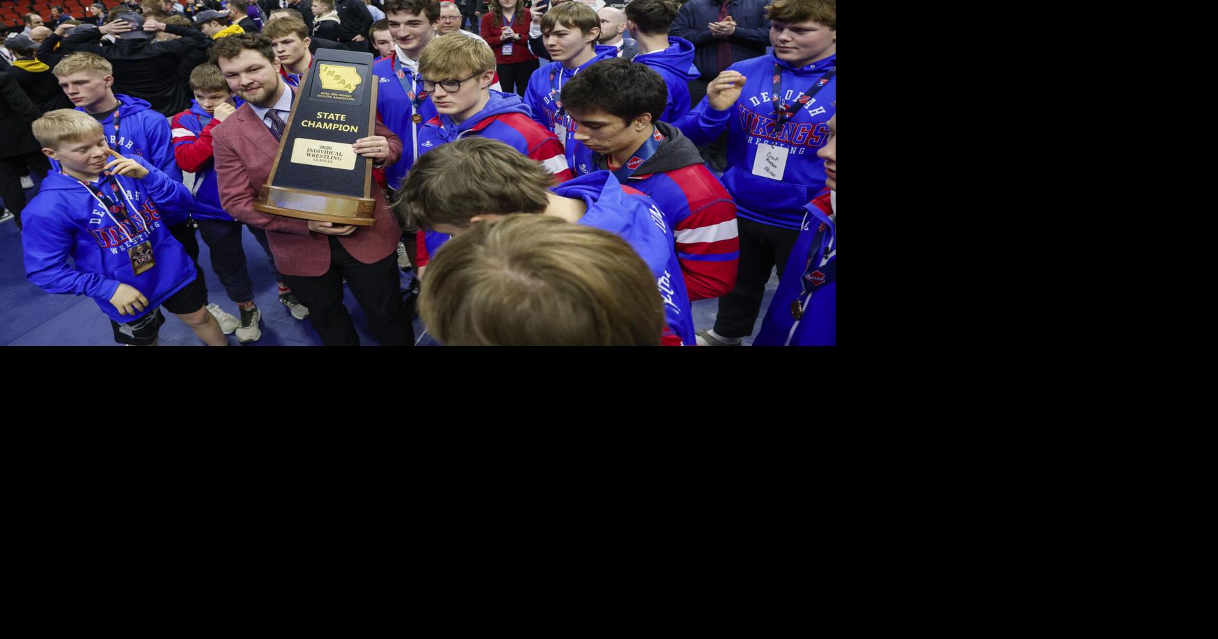 Fleshman, Mehlert and Parmater win state wrestling titles, Decorah ...