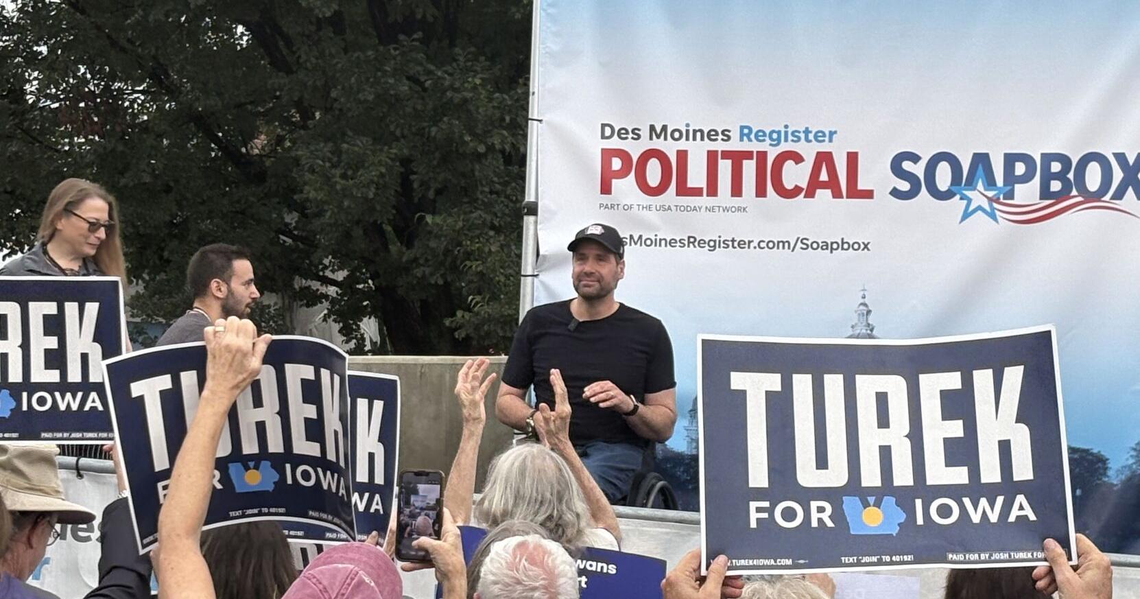 Turek attacks Hinson on costs , health care at State Fair | Iowa Campaigns and Elections