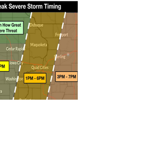 More storms possible Thursday afternoon in Eastern Iowa