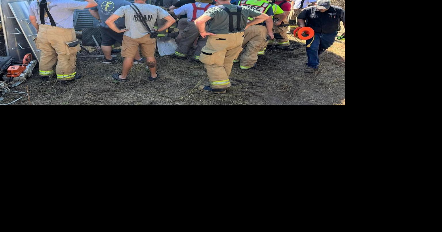 Crews rescue farmer trapped in grain bin overnight | News | thegazette.com