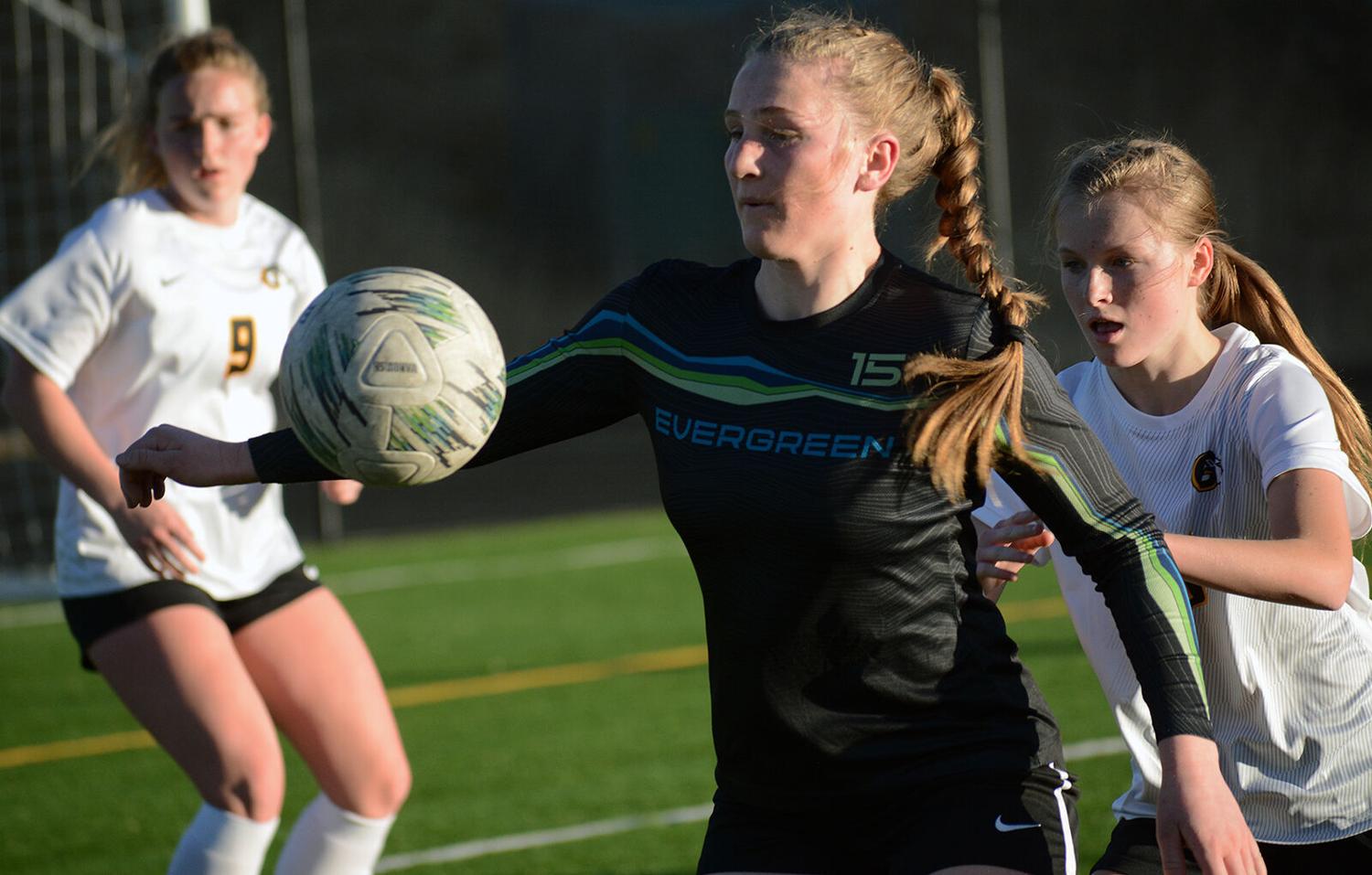 Evergreen girls soccer claws out first victory of the season