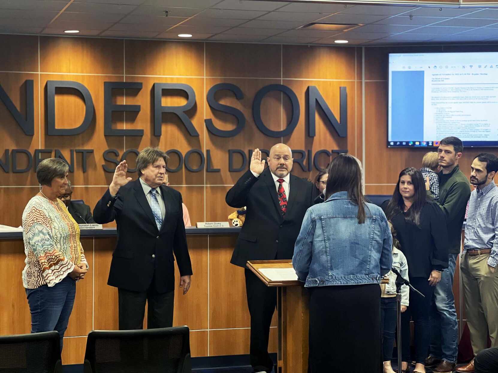 Henderson ISD Swears In Two Newly Elected Trustees | News ...