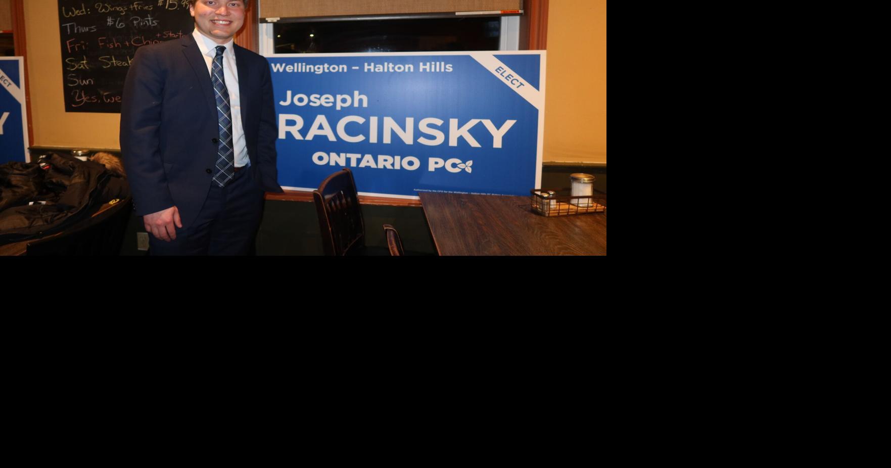 Joseph Racinsky elected as MPP for Wellington—Halton Hills