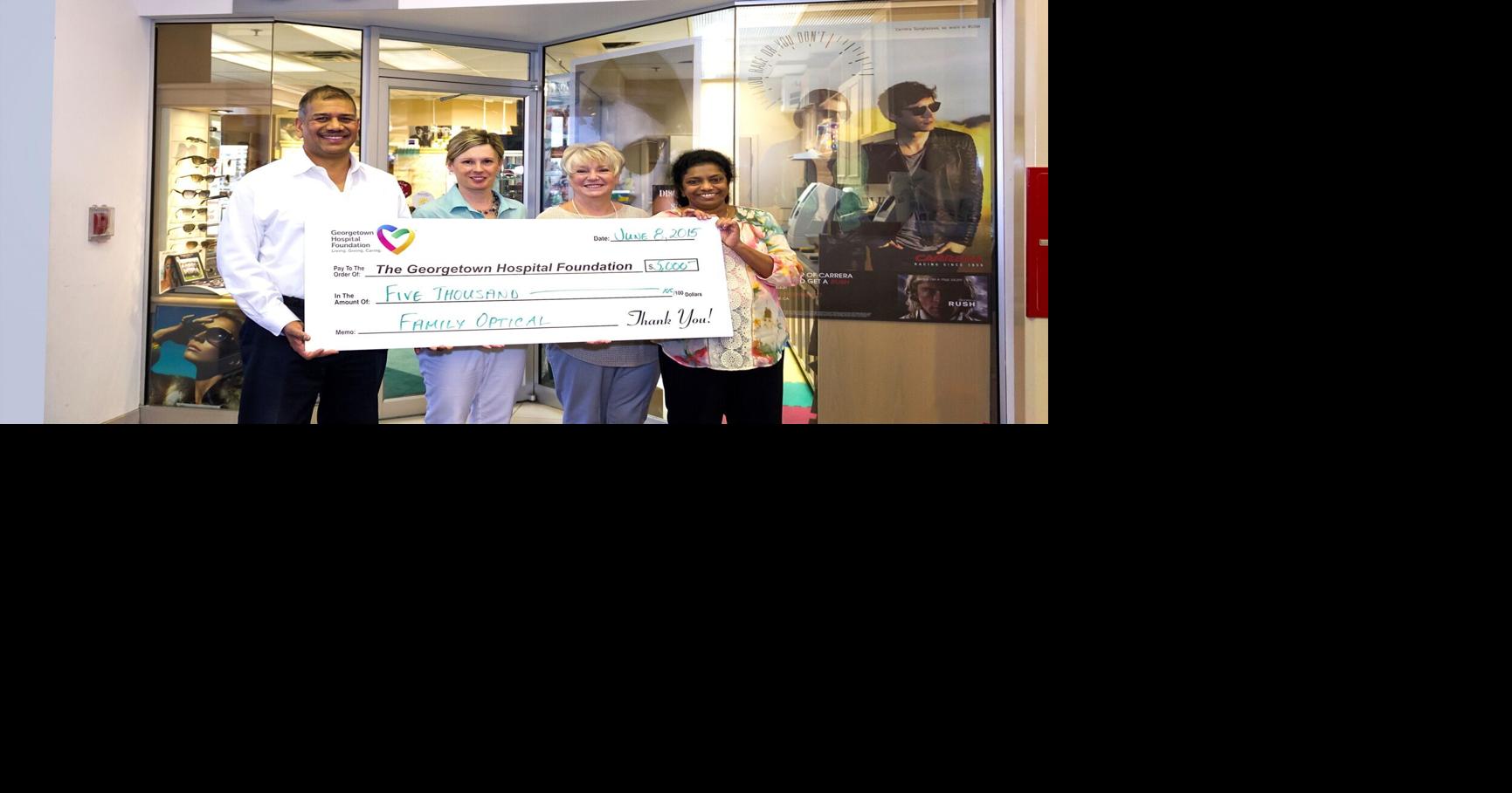 Family Optical donates to Hospital
