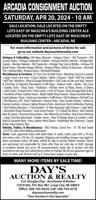 DAYS AUCTION AND REALTY - Ad from 2024-04-13