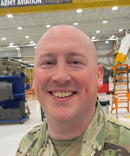 Patrick Linehan Army National Guard shows what it's got to Grand Island area students