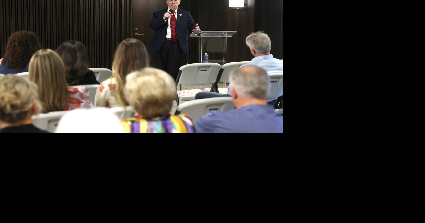 In Grand Island, University of Nebraska president says he has homework list from touring state