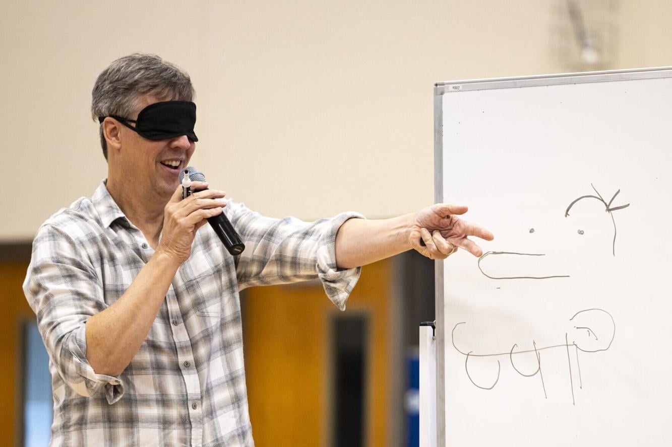 Photos: 'Diary of a Wimpy Kid' author Kinney surprises Nebraska students