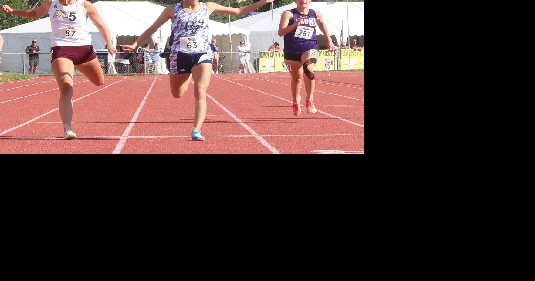 Class D state track roundup: Central Valley's McIntyre closes career with 100 and 200 titles