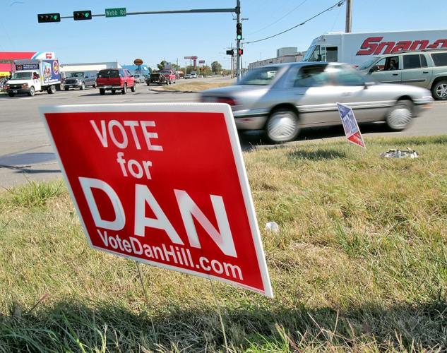Grand Island removing political signs placed in right of way