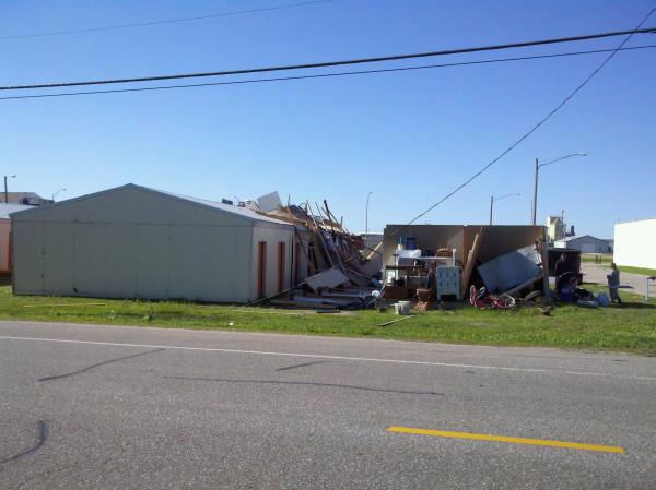 Storage units destroyed