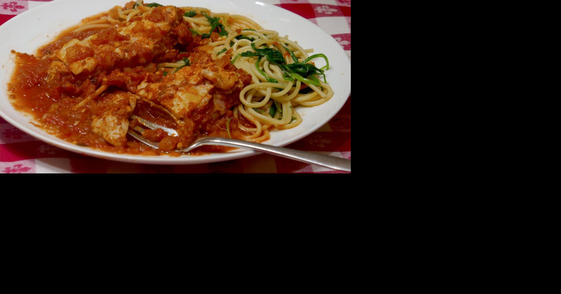 Linda Gassenheimer: Pork Parmesan with Spaghetti with Peppery Arugula