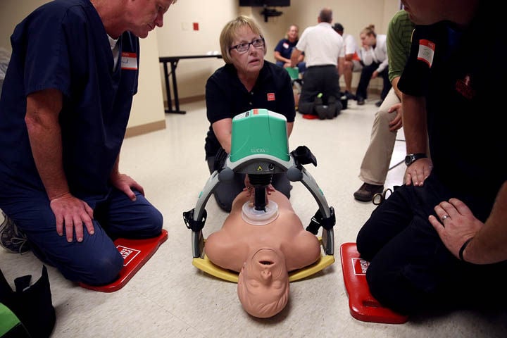 LUCAS system designed to help aid in CPR