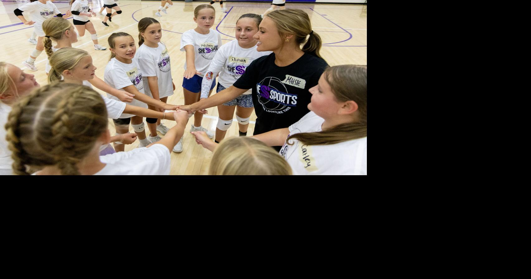Husker, Bluejay volleyball stars lead camp at Senior High