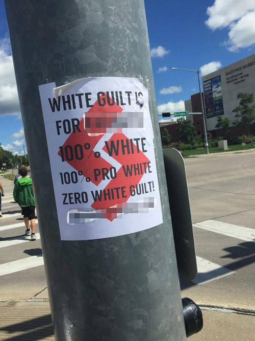 white supremacy posters reported in hastings grand island local news theindependent com