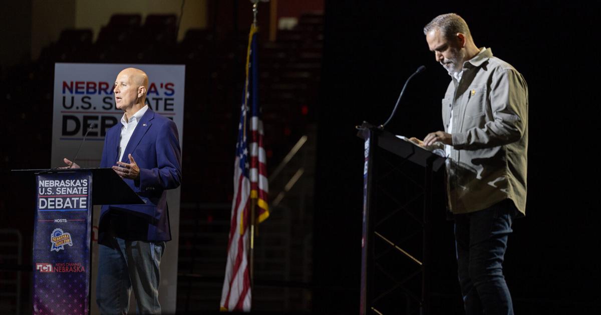 Ricketts stresses his track record; Osborn says hardworking Nebraskans are suffering