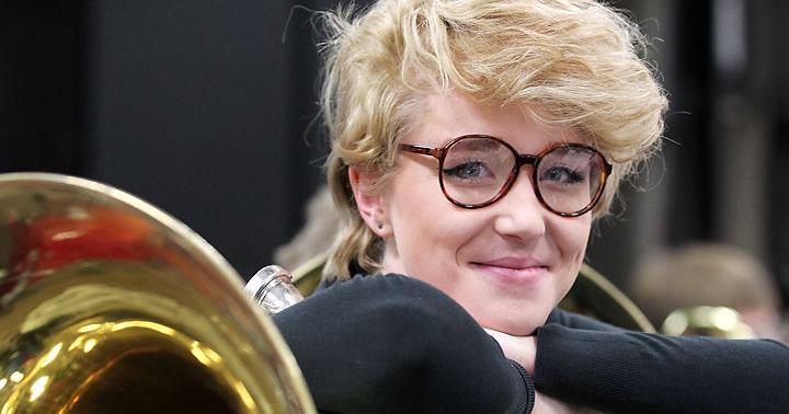 Northwest's Maggie Reed is leader of band's tuba section