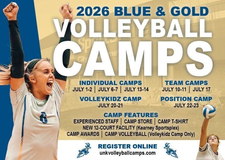Blue and Gold Volleyball Camp