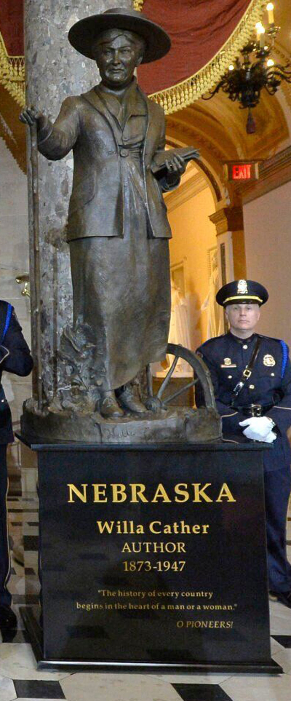 Willa Cather Statue, U.S. Capitol for Nebraska