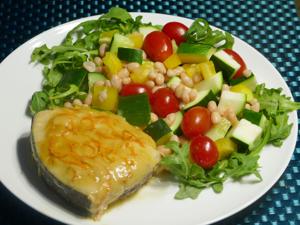 Linda Gassenheimer: Glazed Swordfish with Crunchy Zucchini Salad