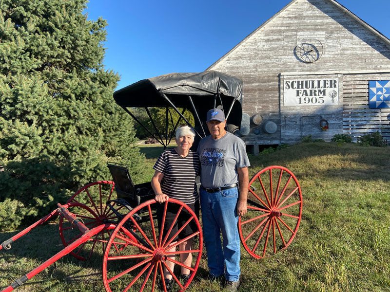 Ravenna couple stopped at Junk Jaunt location for kerosene lamps and