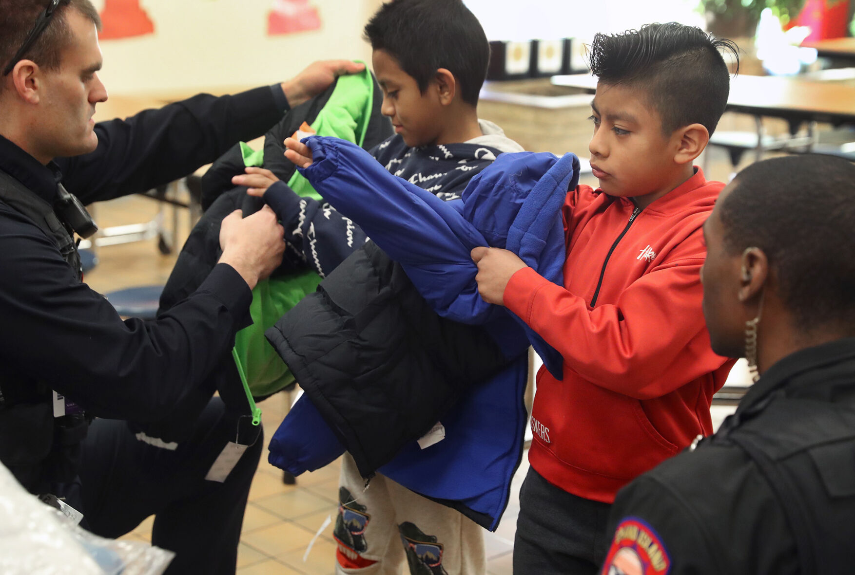 LOOK: Elementary students get new winter coats