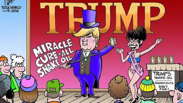 Bruce Plante Cartoon: Donald Trump and Sarah Palin | Opinion ...