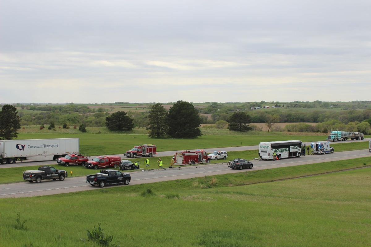 Aerial photo of crash
