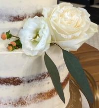 Wedding Cake fresh flowers