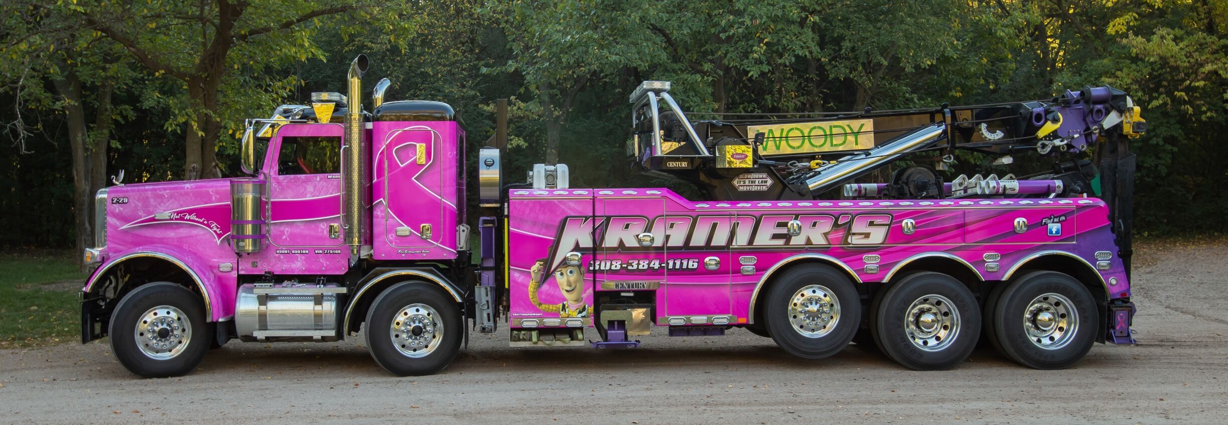 Kramer of Grand Island's pink semi truck honored by national magazine