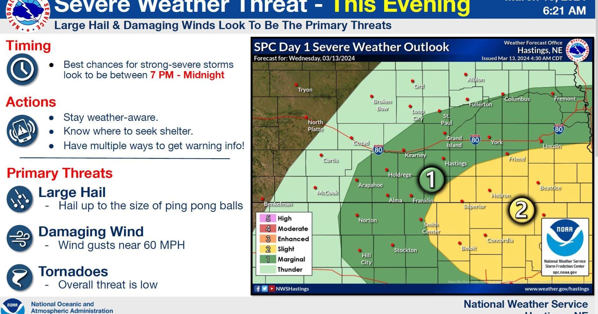 Severe weather update for south central Nebraska - Vimarsana News