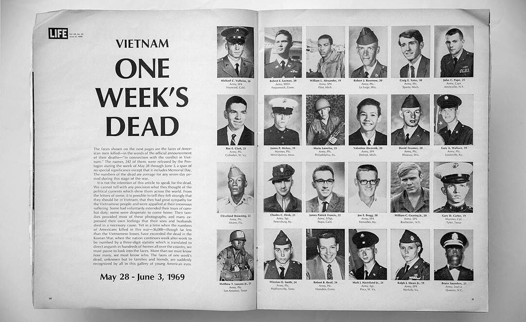 Faces of the American Dead in Vietnam,' LIFE Magazine, June 1969