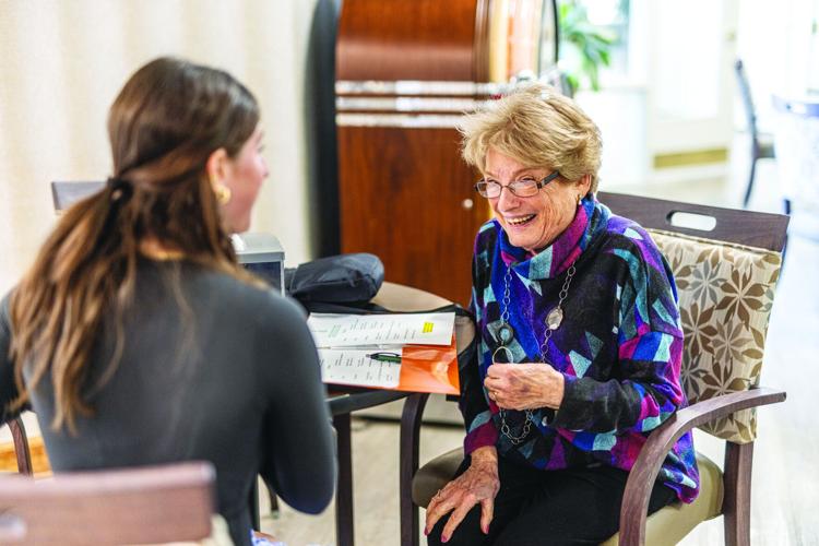 FJA student Sydney Michaelson interviews Deede Auster.jpg