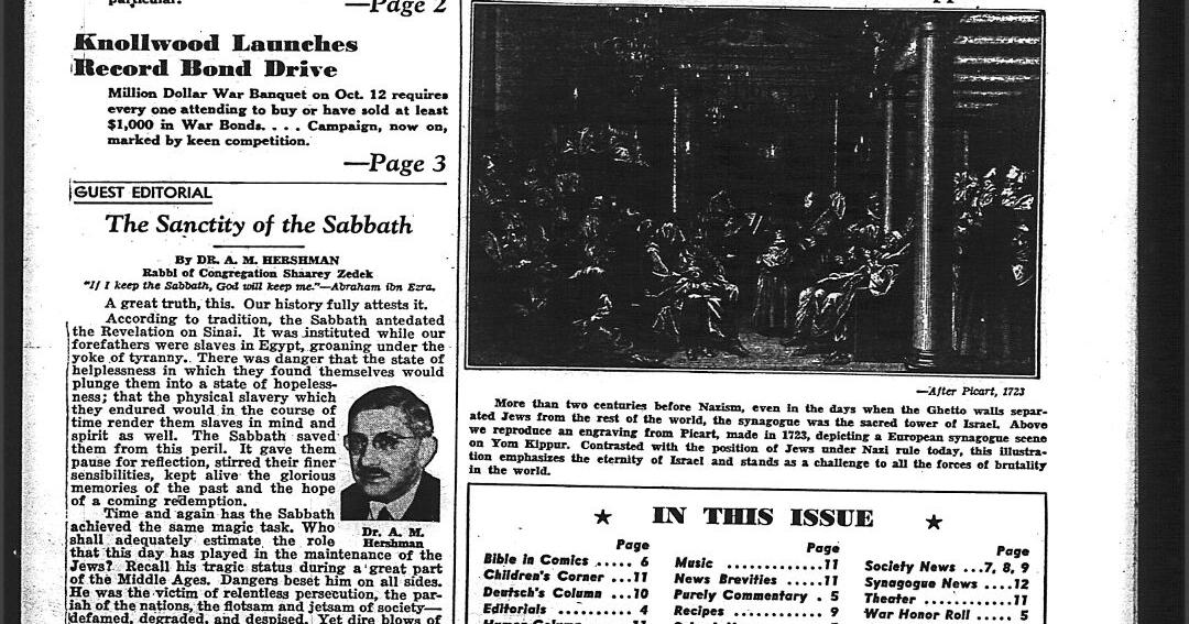 Looking Back: Day of Atonement | Looking back | thejewishnews.com