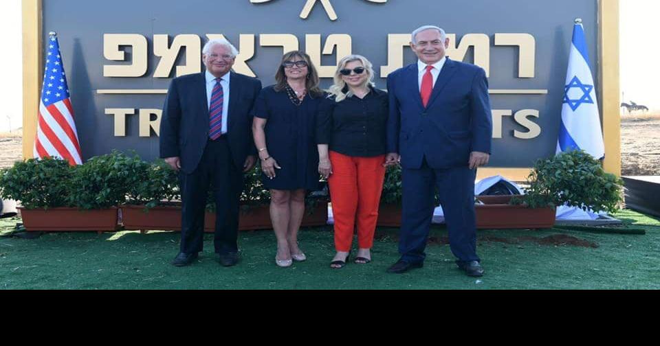 Sign Unveiled for Trump Heights Community in the Golan Heights | News