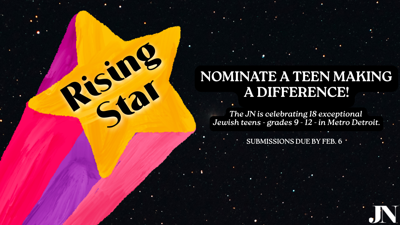 Detroit Jewish News Seeks 2026 Rising Stars: Jewish Teen Leaders ...